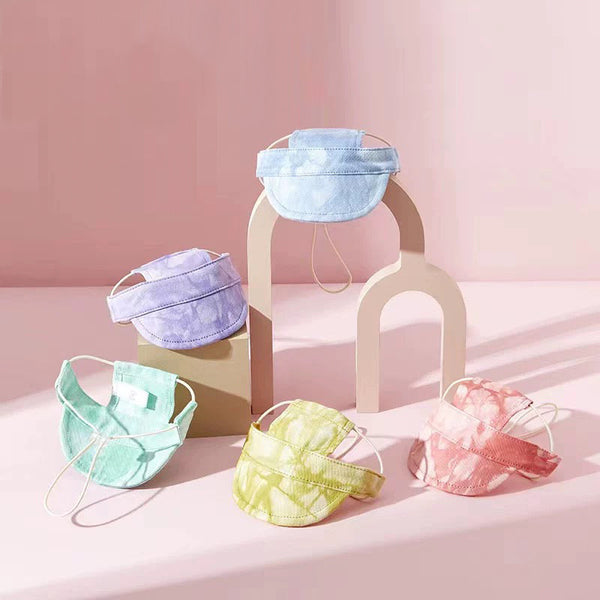 Tie Dye Breathable Cotton Sunscreen Bucket Hat Dog