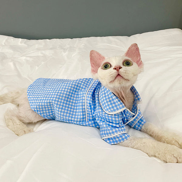 Cotton Soft Shirt Pajamas Sphynx Cat Clothes