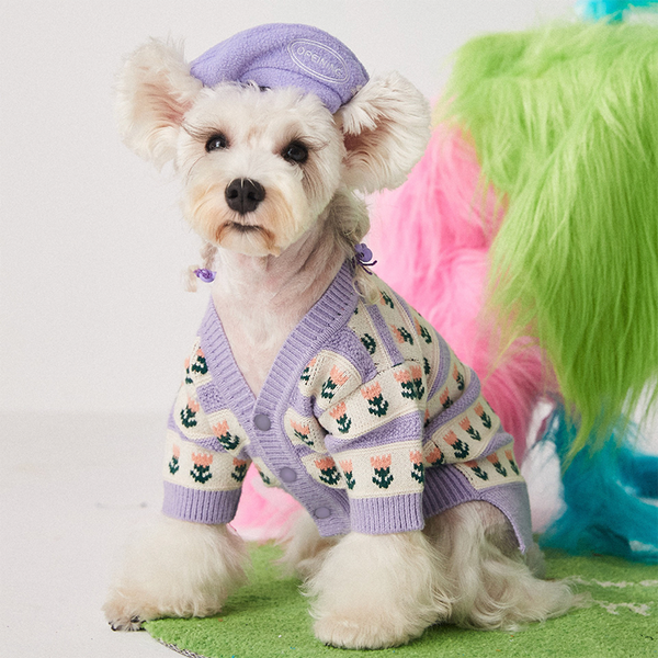 Polar Fleece Adjustable Retractable Beret Dog Hat