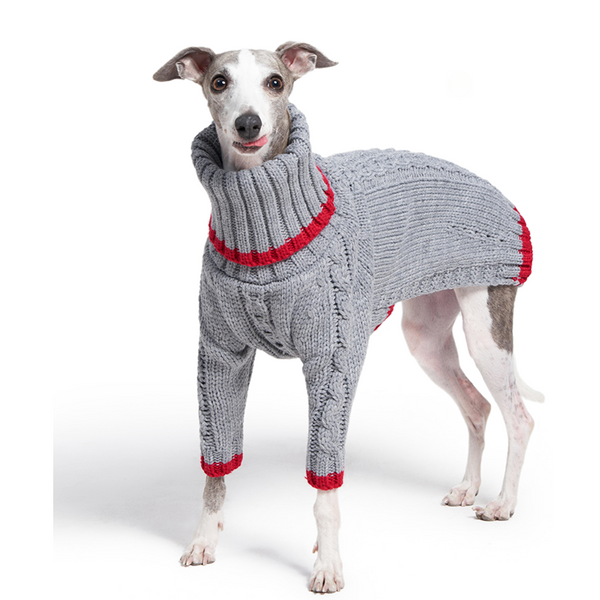 Dog Sweater Cable Knit for Italian Greyhound Whippet Clothes