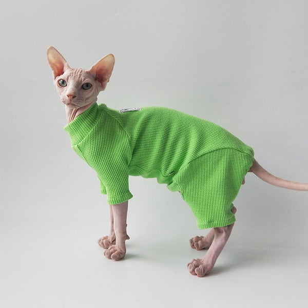 Basic Cotton Onesie Sphynx Cat Clothes